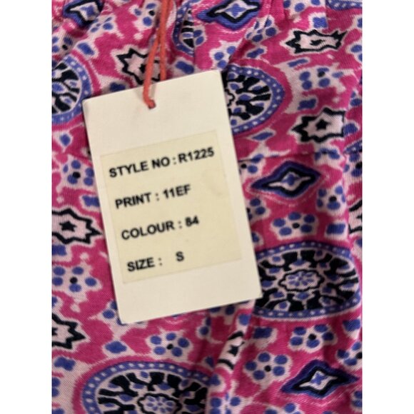 NWT Raga Boho Shorts The Sangria Pink & Purple Floral Lightweight Size Sm Boho - Picture 8 of 12
